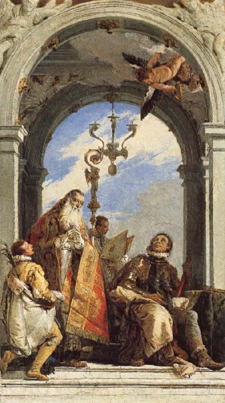 Giovanni Battista Tiepolo Saints Maximus and Oswald Norge oil painting art